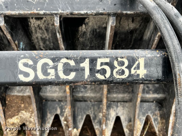 image for item MF9781 Land Pride SGC1584  skid steer grapple bucket