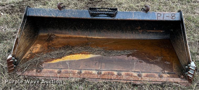 image for item MF9784 80"W skid steer bucket