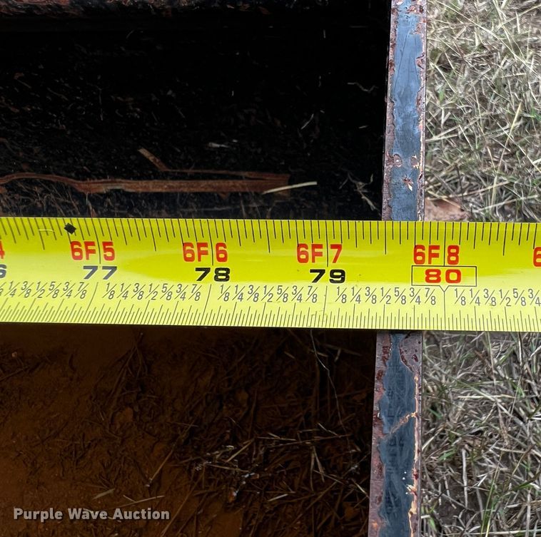 image for item MF9784 80"W skid steer bucket