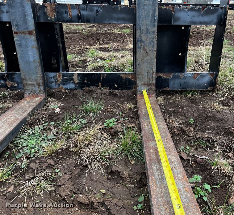 image for item MF9787 Land Pride PFL6460  skid steer forks