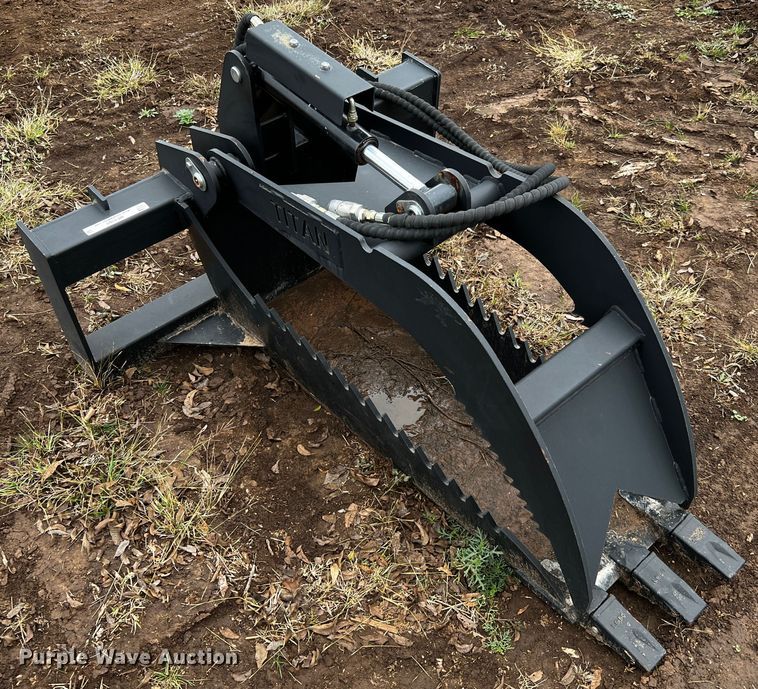 image for item MF9789 Titan  16"W skid steer stump grapple bucket