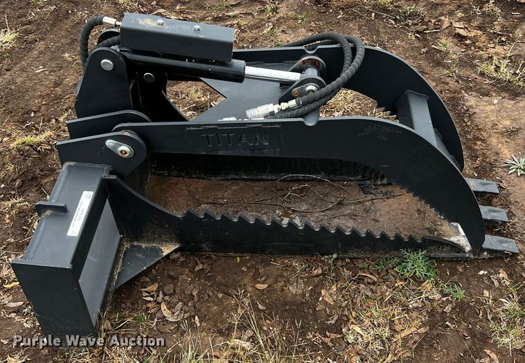 image for item MF9789 Titan  16"W skid steer stump grapple bucket