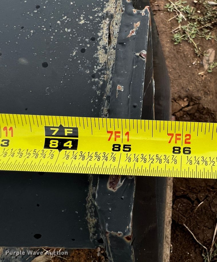 image for item MF9792 85"W skid steer bucket