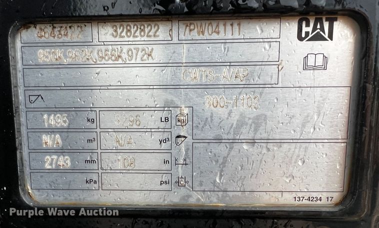 image for item MF9794 Caterpillar  8'L forks