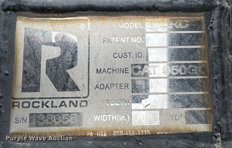 image for item MF9796 Rockland LRC  10'W grapple bucket