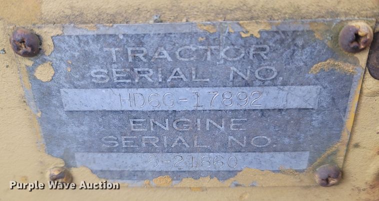 image for item MH9586 Allis-Chalmers 6G  track loader