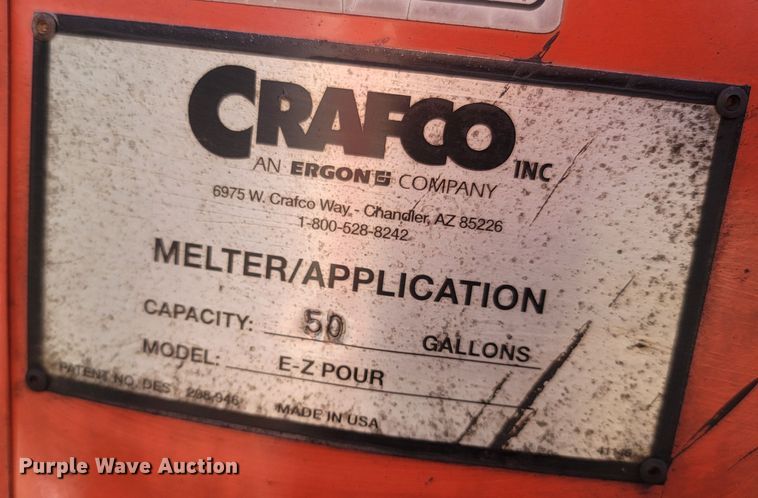 image for item MH9605 2012 Crafco EZ-Pour 50  melter applicator