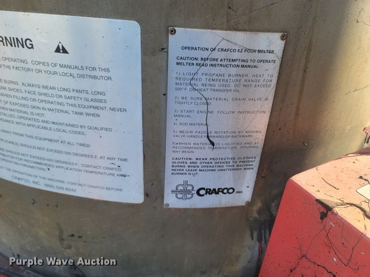 image for item MH9606 1996 Crafco EZ-Pour  melter applicator