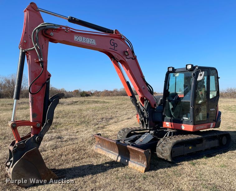 image for item MI9589 2014 Kubota KX080-4  mini excavator