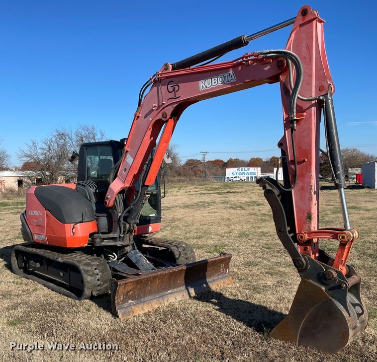 image for item MI9589 2014 Kubota KX080-4  mini excavator