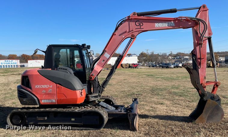 image for item MI9589 2014 Kubota KX080-4  mini excavator