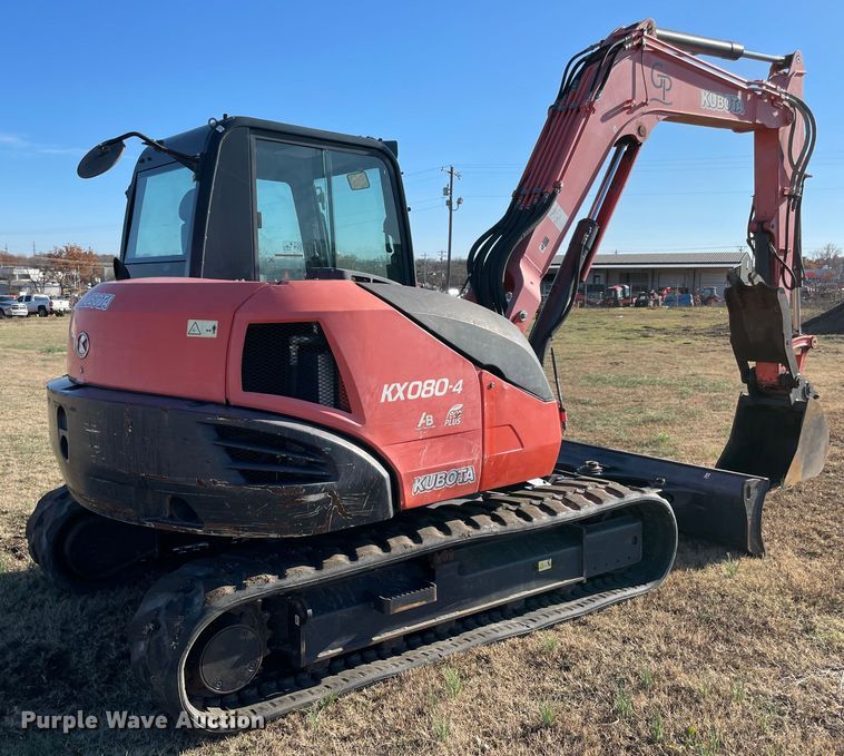 image for item MI9589 2014 Kubota KX080-4  mini excavator