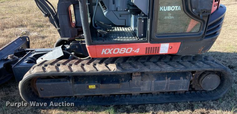 image for item MI9589 2014 Kubota KX080-4  mini excavator