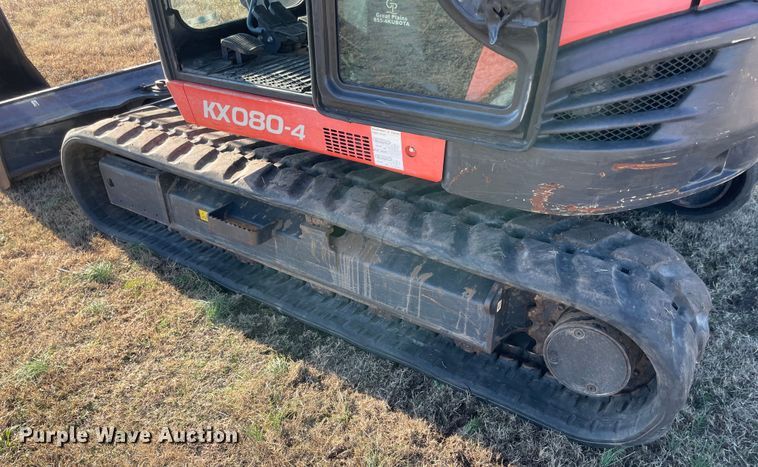 image for item MI9589 2014 Kubota KX080-4  mini excavator