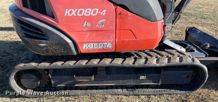 image for item MI9589 2014 Kubota KX080-4  mini excavator