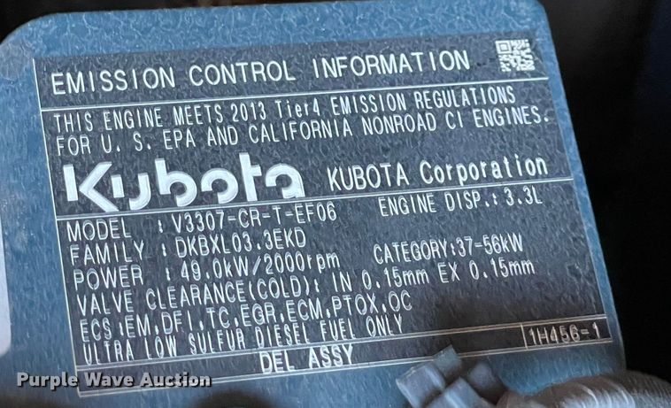 image for item MI9589 2014 Kubota KX080-4  mini excavator