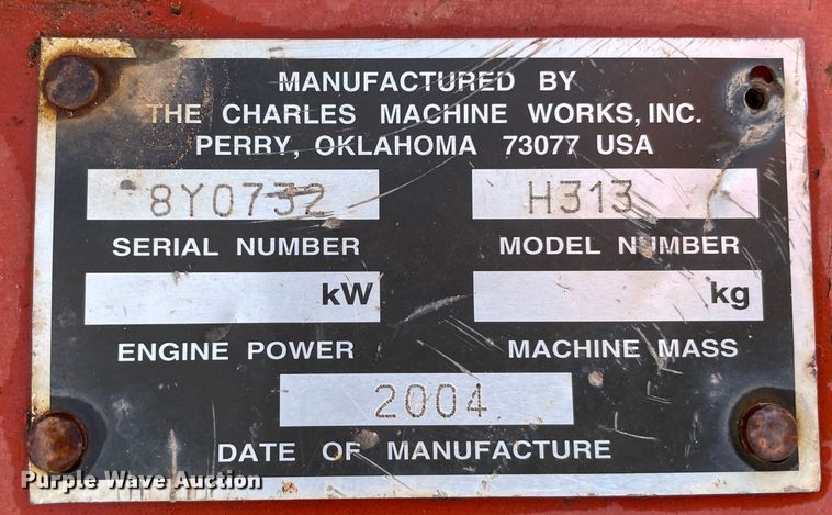 image for item MI9648 2004 Ditch Witch 3700  trencher