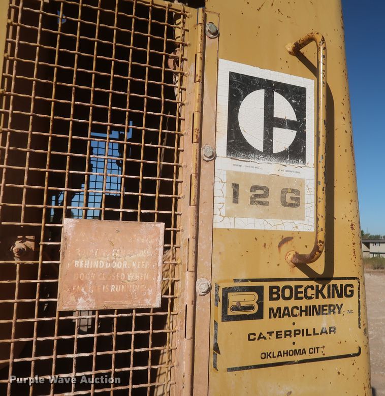 image for item MJ9188 1983 Caterpillar 12G  motor grader