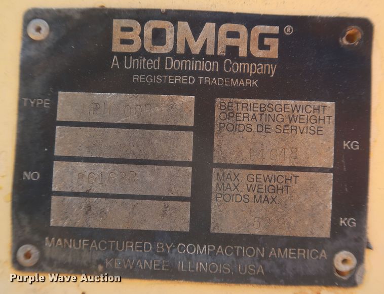 image for item MJ9190 1994 Bomag MPH100R  recycler