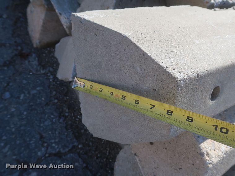 image for item MJ9193 Approximately 100 concrete parking blocks