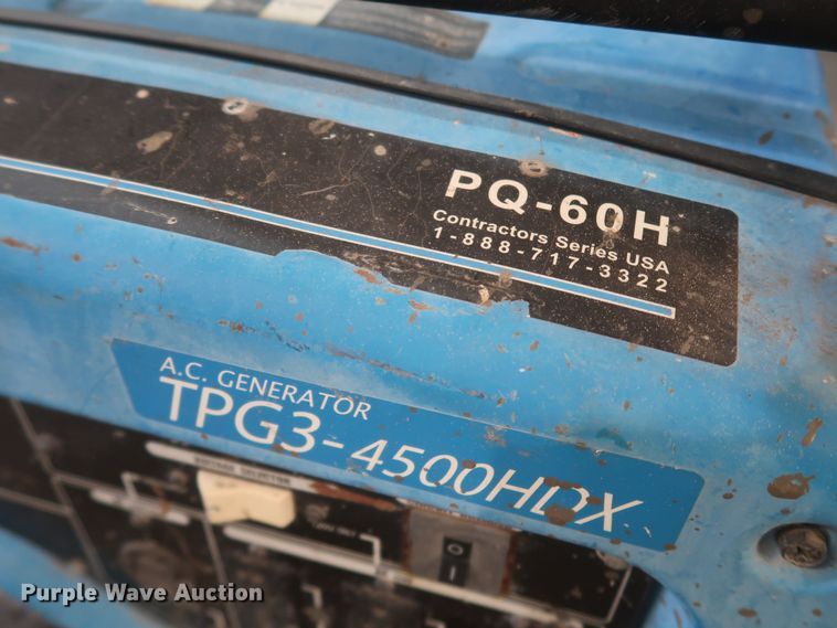 image for item MJ9197 Powr-quip TPG3-4500HDX  generator