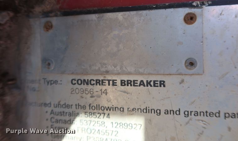 image for item MJ9203 Cyclone  skid steer breaker