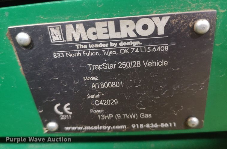 image for item MM9845 McElroy TracStar 250/28  pipe fusion machine