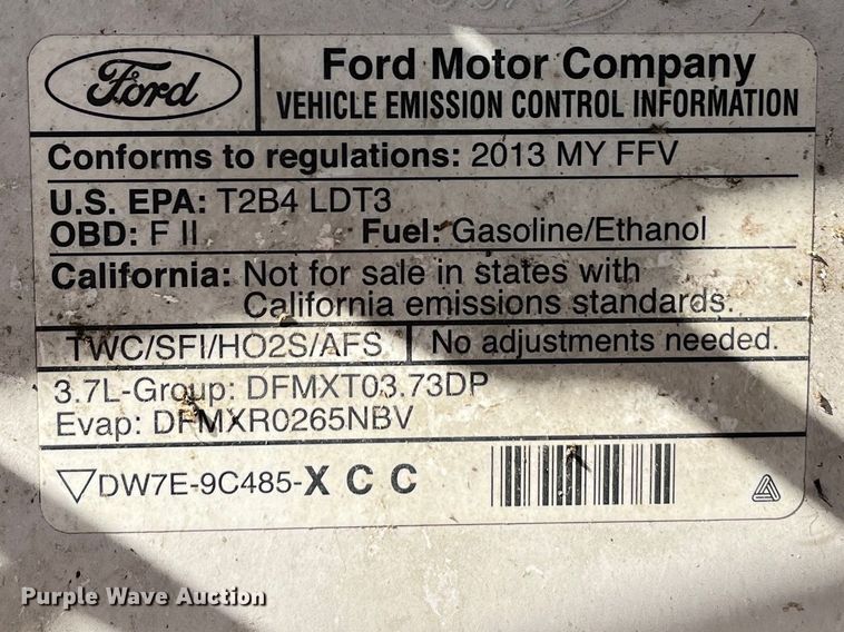 image for item MN9450 2013 Ford F150  SuperCab pickup truck