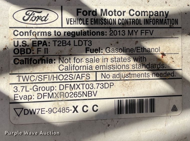 image for item MN9451 2013 Ford F150  SuperCab pickup truck