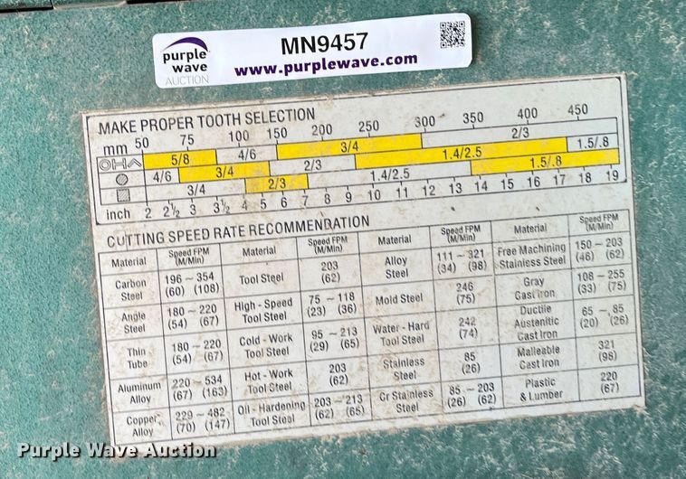 image for item MN9457 Grizzly G9744  bandsaw