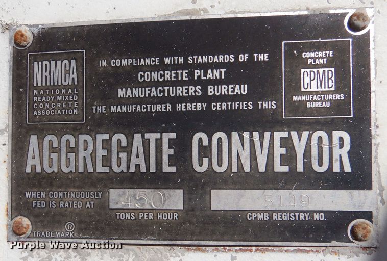 image for item MT9978 Aggregate Plant Products UMC6  concrete batch plant