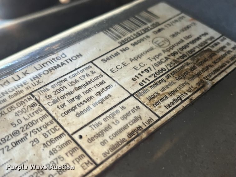 image for item MW9426 2002 New Holland LB75B  backhoe