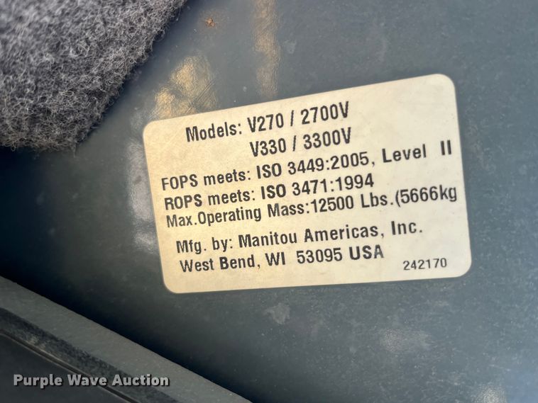 image for item MW9428 2013 Gehl V270  skid steer loader