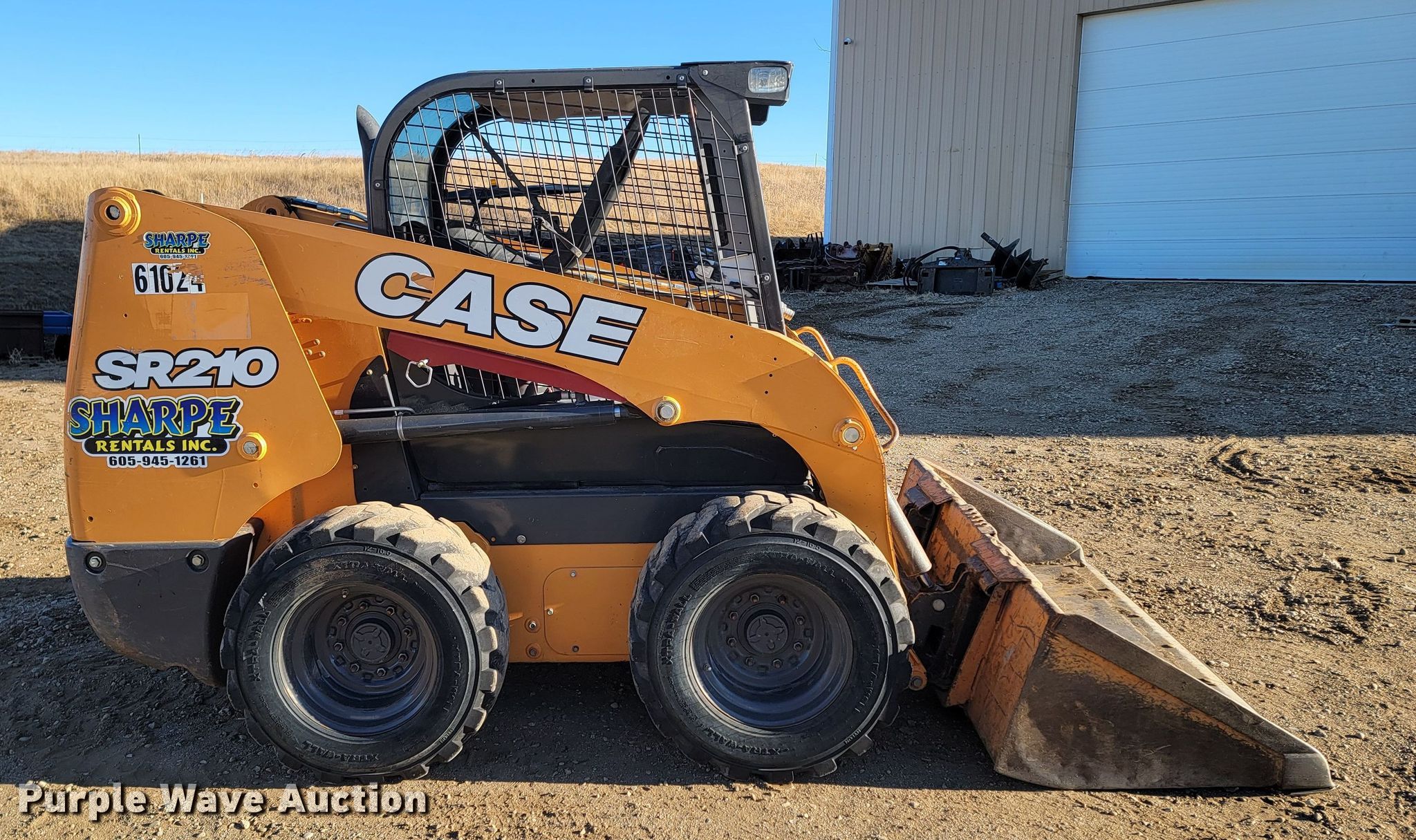 2018 Case SR210 skid steer loader in Pierre, SD Item ME9546 sold
