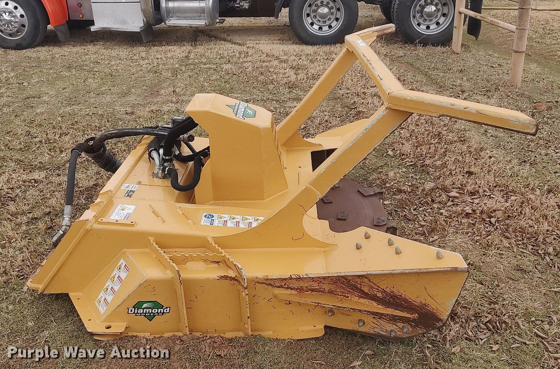 Diamond Mowers 60"W skid steer disc mulcher in Lamont, OK Item MM9846