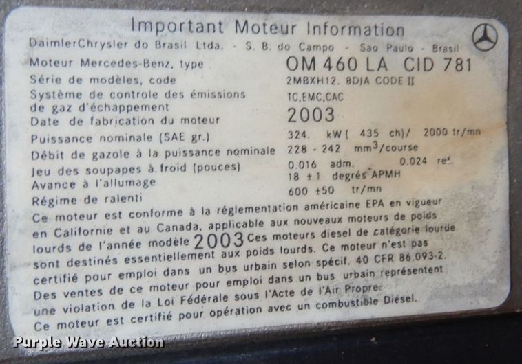 image for item AF9405 2005 Sterling L9500  dump truck