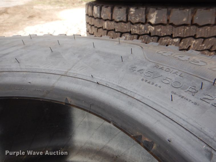 image for item DH7532 (3) Michelin X-One Line Grip 445/50R22.5 tires