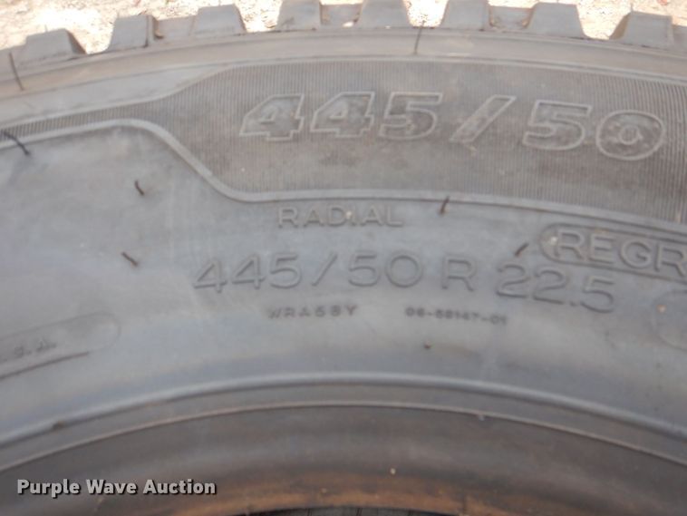 image for item DH7532 (3) Michelin X-One Line Grip 445/50R22.5 tires