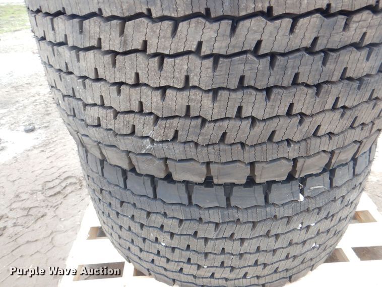 image for item DH7534 (2) Michelin X-One Line Grip 445/50R22.5 tires