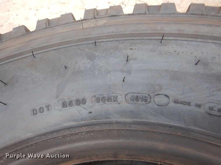 image for item DH7534 (2) Michelin X-One Line Grip 445/50R22.5 tires