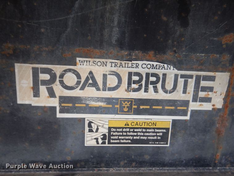 image for item DK2046 2018 Wilson Roadbrute  flatbed trailer
