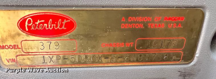 image for item DK6994 2006 Peterbilt 379  semi truck