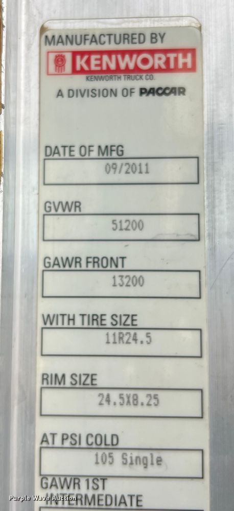 image for item DM2528 2012 Kenworth W900  semi truck