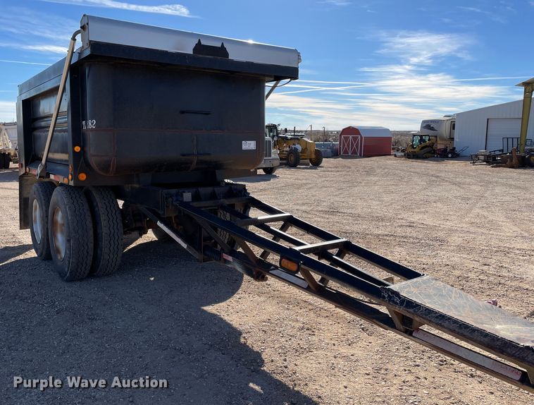 image for item DN4516 1994 Clement 2ATT1210S  end dump pup trailer