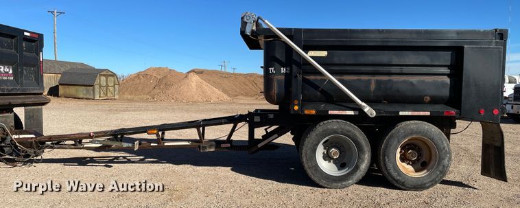 image for item DN4516 1994 Clement 2ATT1210S  end dump pup trailer