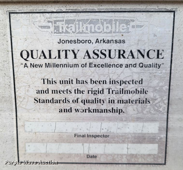 image for item DO3458 2001 Trailmobile  dry van trailer