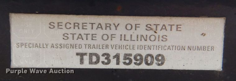 image for item DP8601 2009 Shop built  drop deck equipment trailer