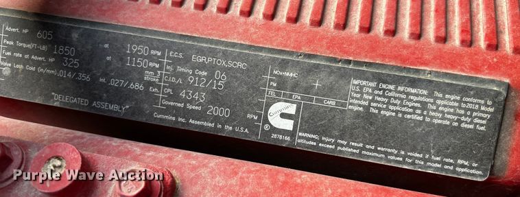 image for item DQ1933 2019 International HX520  semi truck