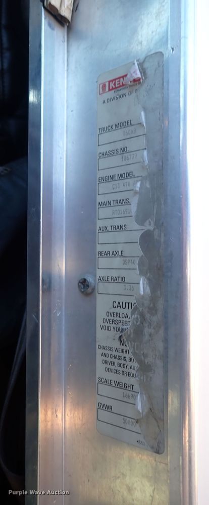 image for item DQ4997 2007 Kenworth T600  semi truck