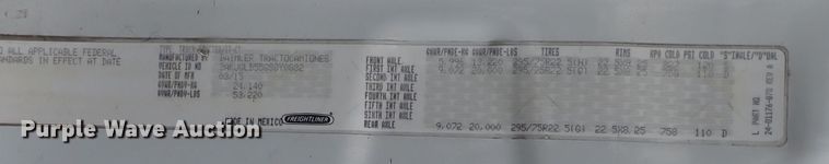 image for item DQ5032 2016 Freightliner Cascadia Evolution  semi truck